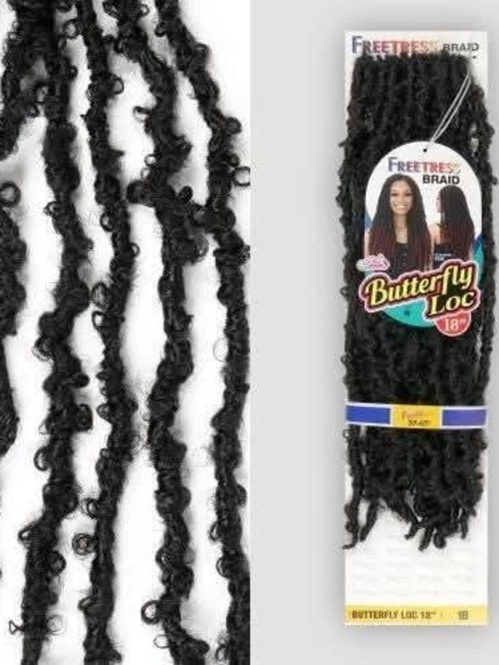 40 Packs Freetress Butterfly Loc Crochets 18" & 24" Braid Hair Extensions